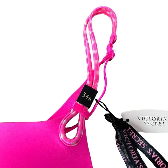 NWT Victoria's Secret Hot Pink Push Up Bra - Picture 4 of 10